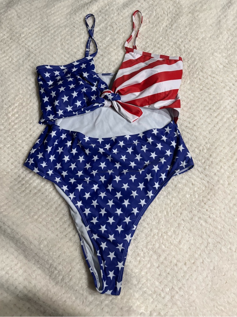 Women’s American Flag One-Piece Swimsuit - XL